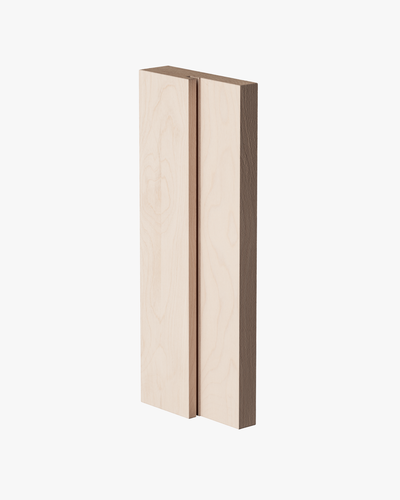 BT246 - Boîte de porte avec arrêt de porte et encoche pour coupe-froid, 1 1/4" x 4 7/8"