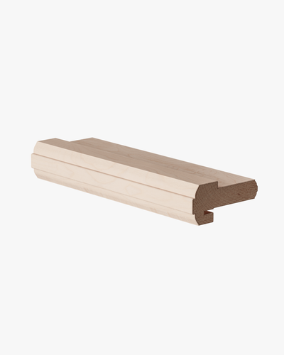 BT309 - Astragale profilé pour bout de porte avec encoche, 3 7/64" x 1 27/32"