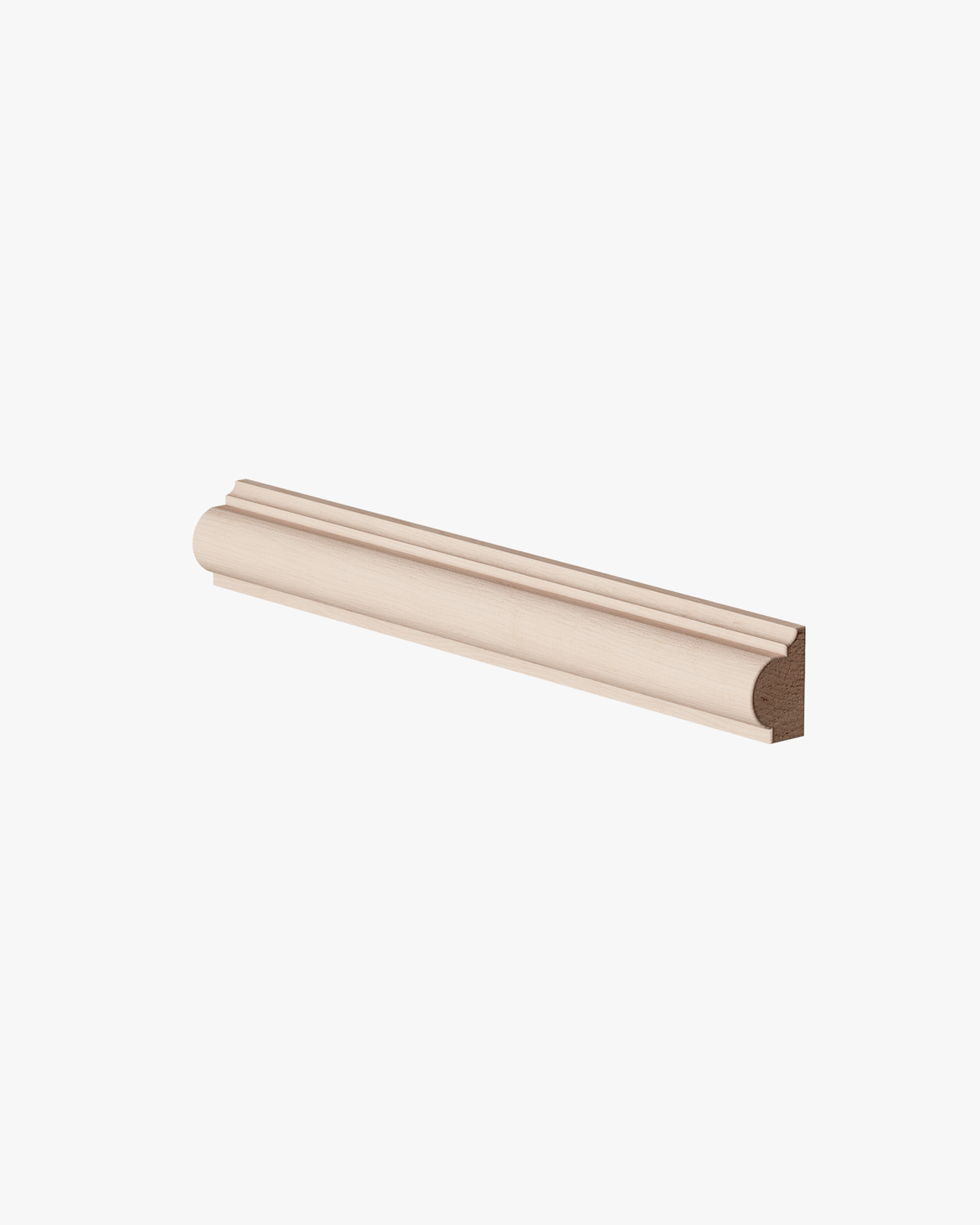 DC607 - Cimaise profilée asymétrique, 1/2" x 3/4"