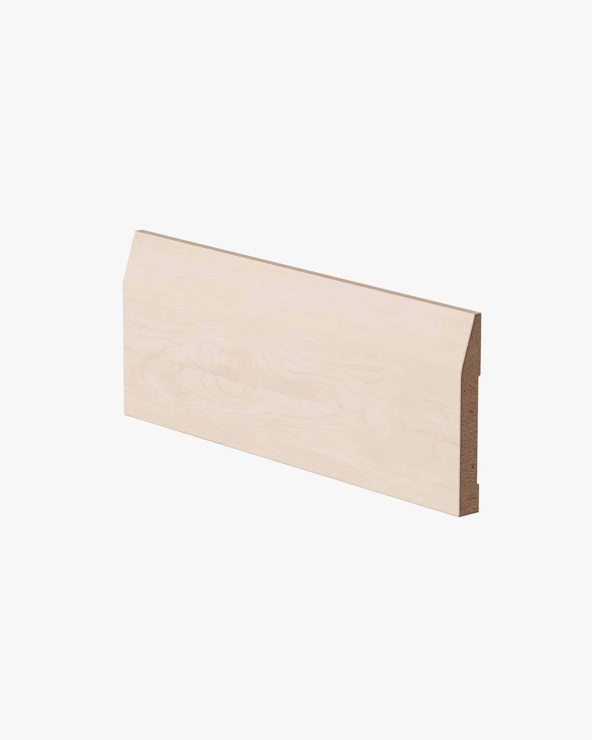 PL547 - Plinthe zen minimaliste avec haut incliné et anti-tuilage, 5/8" x 3 3/32"
